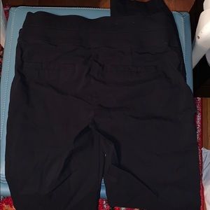 Black dress pants, full length